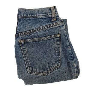 Vintage Gap Jeans Womens‎ 8 Long Slim Fit High Waisted Mom Jeans Blue Denim Y2K